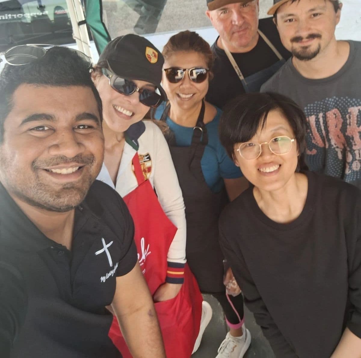 Birch Foundation volunteers smiling together outdoors